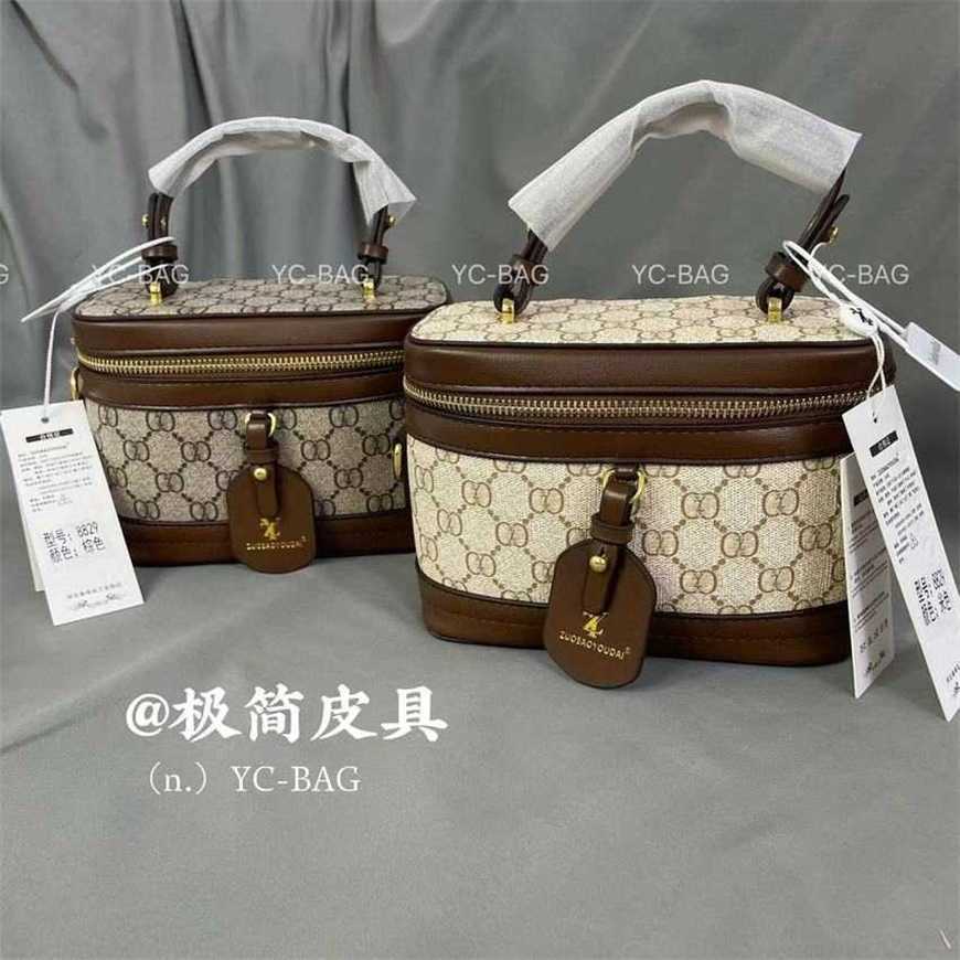 

23% 2023 handbag Lao Hua Fa Cai Tou Handheld Square New Single Shoulder Fashion Small Live Crossbody Bag, Brown6