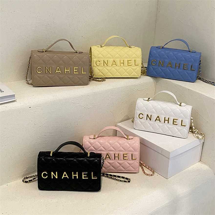 

19% OFF 2023 handbag Handheld Lingge Chain New Shoulder Fashion Crossbody Small Bag, Black11