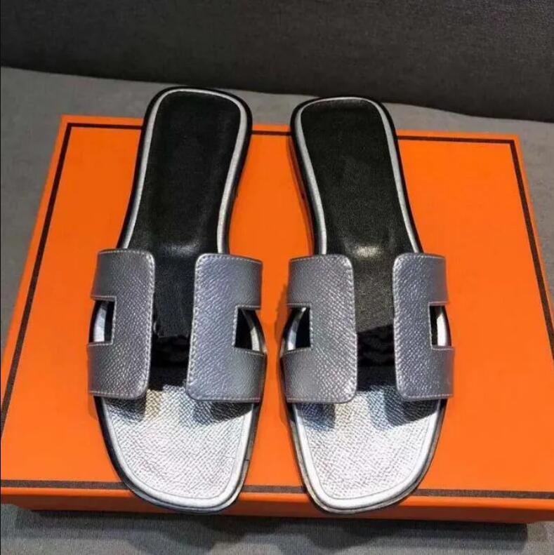 

Designer Sandal Women Slides Summer Rubber Big Head Slides Orange Black Green Shoes Flat Slippers With K8IA, Black diamond