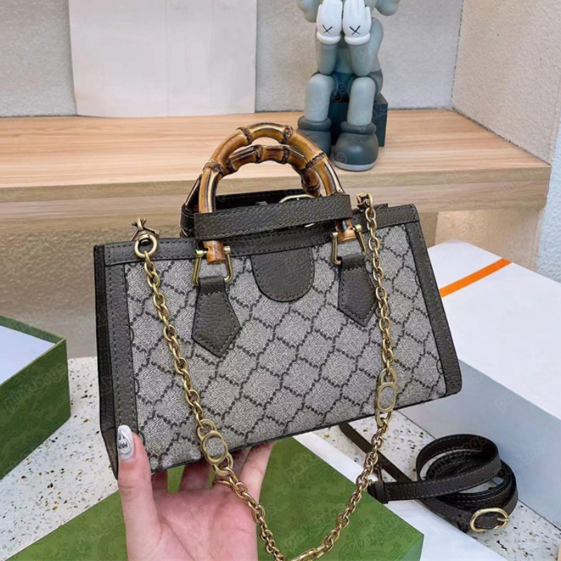 

E-West Long Bamboo Bags Crossbody Desigber Diana Shoulder Bag Handbag Luxury Bamboos Tote Bag Small Letter G Chain Leather Totes 2305113BF, Gu-1