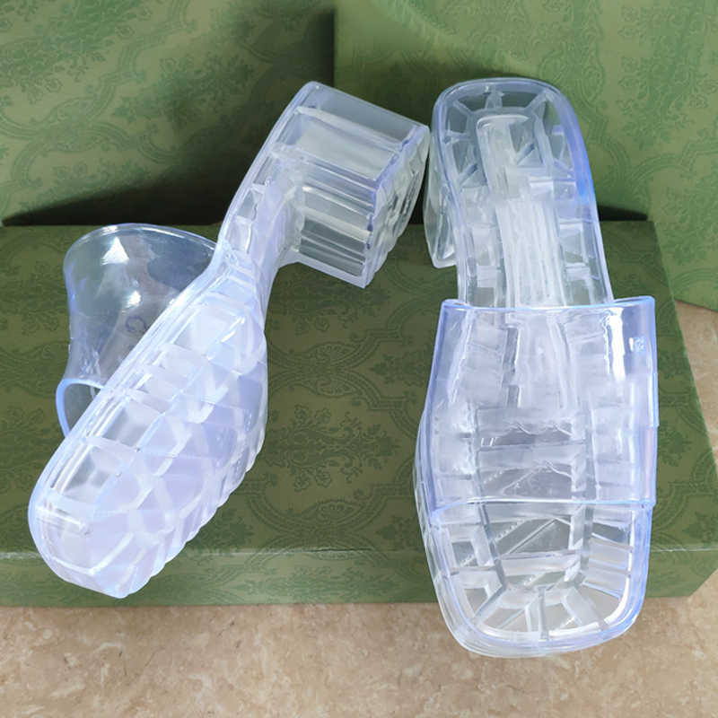 Femmes Chunky Talon Rétro Sandales Glissière En Caoutchouc De Luxe Pantoufle Plate-Forme Bonbons Couleurs Sexy Sandales Taille 35-41 Avec Boîte N