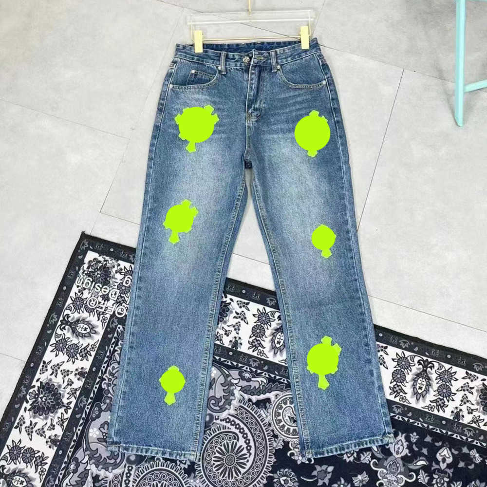

Designer Clothing Mens Jeans Denim Pants Chromes Cross Ch Jeans Designer Make Old Washed Straight Trousers hearts Letter Prints Women Men Casual Long Style for sale