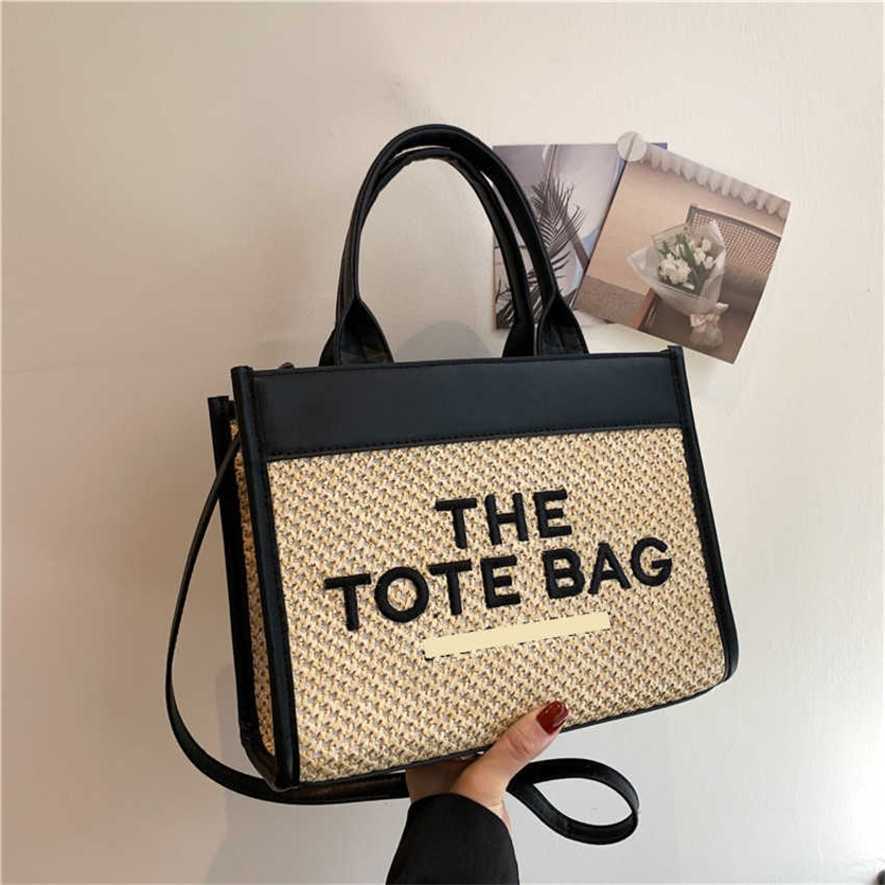 

13% OFF 2023 Fashion hand Straw tote portable small square fashionable one shoulder crossbody woven beach bag, Khaki6