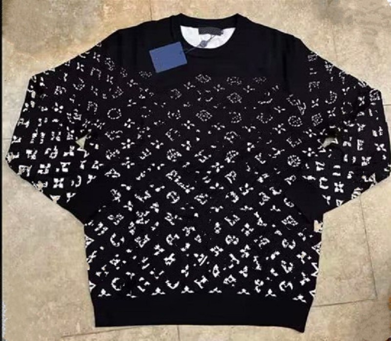 

new Men's sweater letter embroidery knitted sweater winter sweatshirt long sleeve female designer, 09