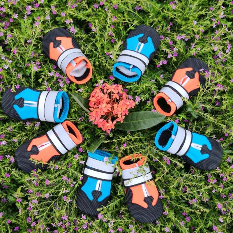 

Apparel Dog Boots Waterproof Dog Shoes Reflective Strip NonSlip Pet Shoes for Small and Medium Dogs Indoor Outdoor Wear Durable, Yellow