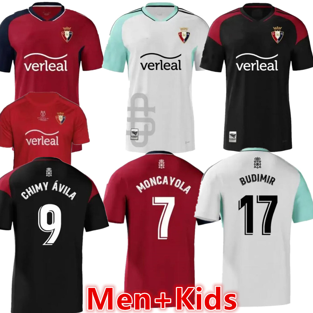 

22 23 OSASUNA mens soccer jerseys DAVID GARCiA CHIMY CAMISETA EQUIPACIoN ADULTO 2023 MONCAYOLA camiseta de futbol home away 3rd Football shirt men kids jersey kit
