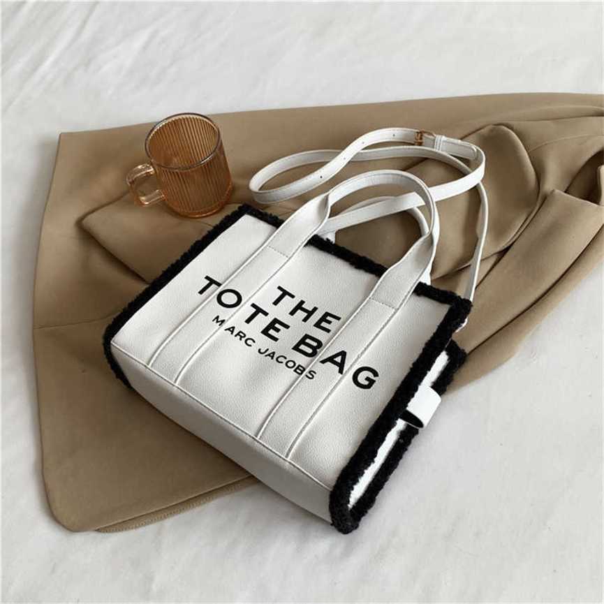 

30% OFF 2023 handbag Winter Versatile Handheld with Fashionable Style Letter One Shoulder Crossbody Bag for Women, White11