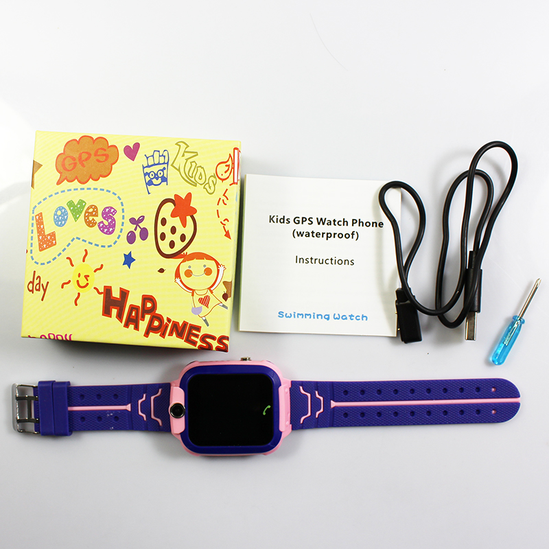

Fashion Q12 Kids Smart Watch SOS Phone Calling 2G Sim Card LBS Location Children Anti-lost Smartwatch with Retail Box Q12