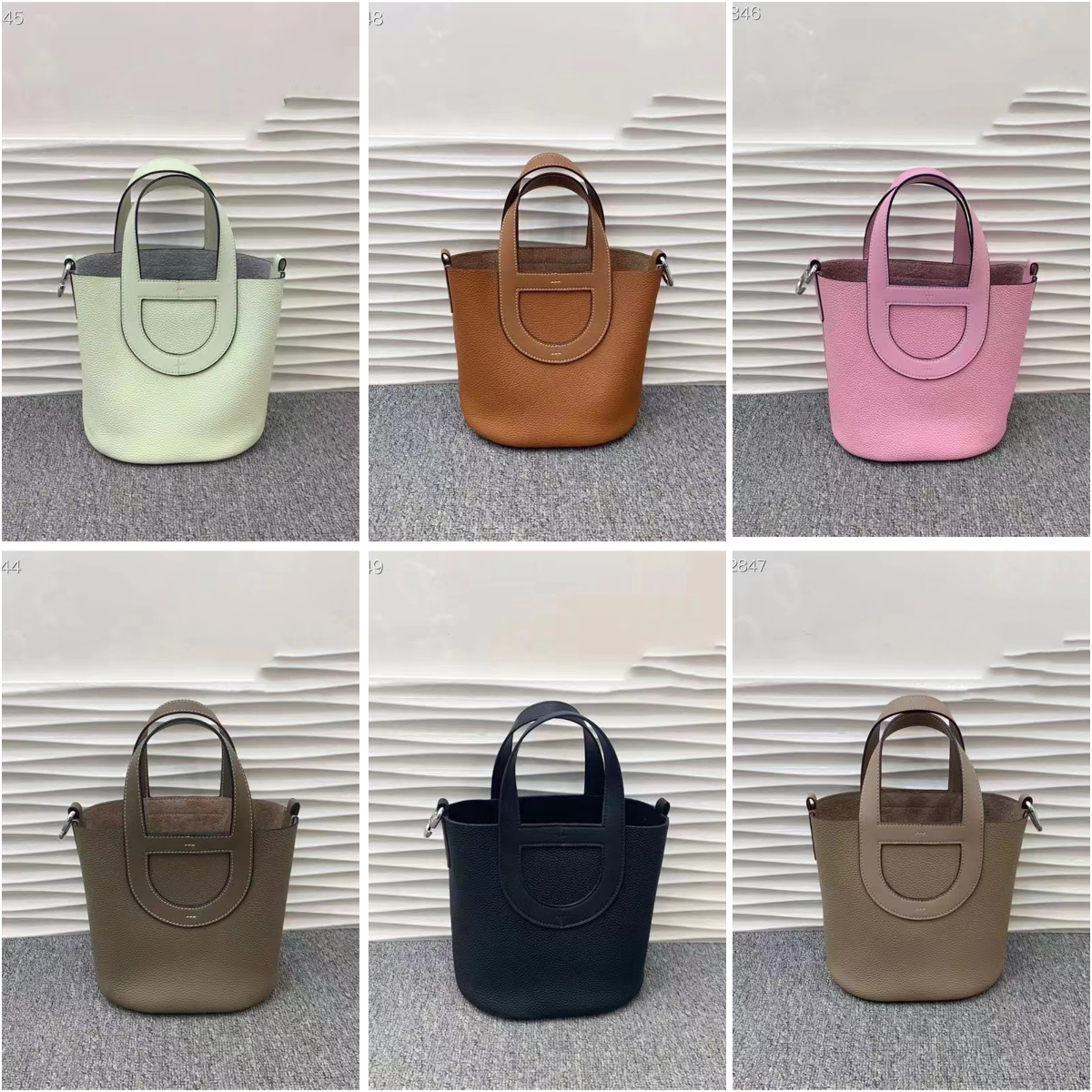 Dans la boucle sac à main sacs de mode en cuir design de luxe 23cm