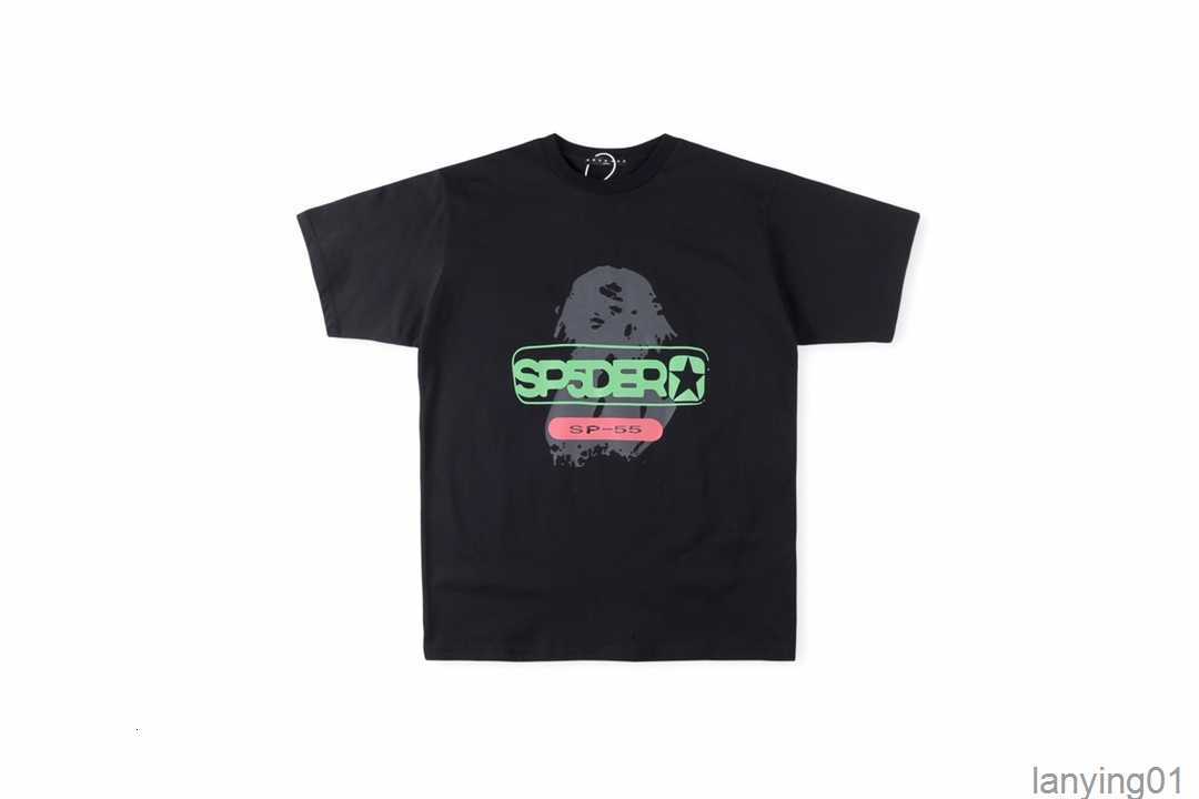 

Men' T-shirts Sp5der 555555 Reuninon Tee Puff Print Spider Web Pattern t Shirt Top Tees for Men Women, Black