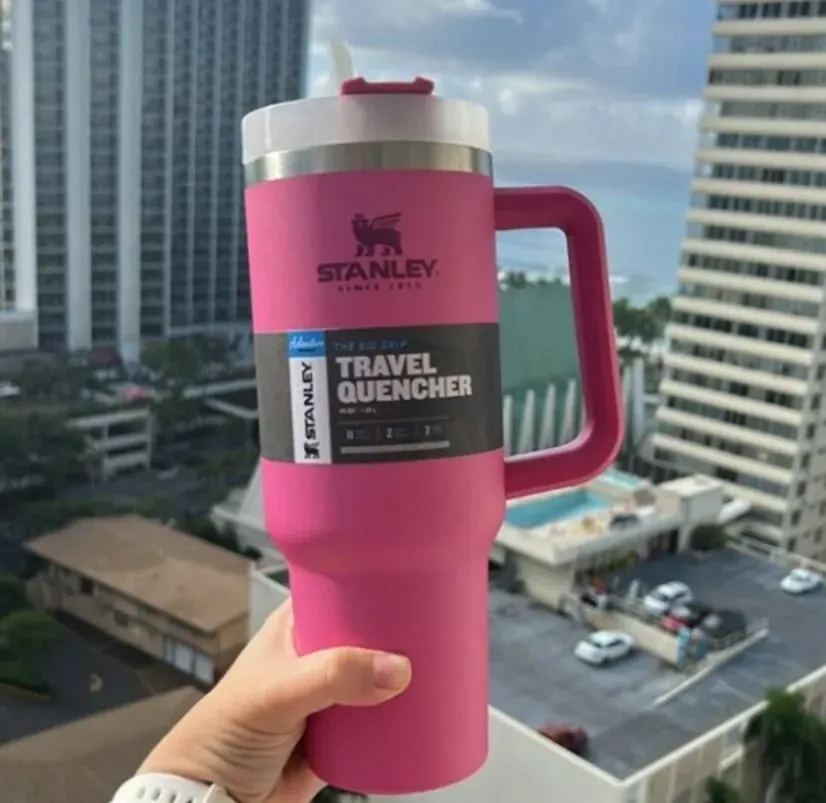 

With Logo Stanley Adventure Water Bottles 40oz Car Mugs With Handle Insulated Tumblers Lid Straw Stainless Steel Coffee Termos Cup ss0510, Multi