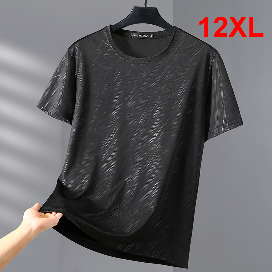 Hommes Polos 12XL 10XL Plus La Taille T-shirt Hommes D'été Cool À Manches Courtes T-shirts Grande Taille Tops T-shirts Homme Casual Stretch T-shi