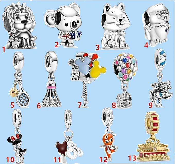 

925 silver beads charms fit pandora charm Pendant Hot Air Balloon Cute Style Fashion
