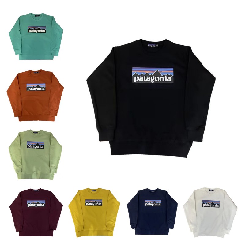 

Mens hoody Designer With patagonias hoodies retro outdoor Bata back sunset pattern printing loose long sleeve men's and women's pullover sweatshirts
