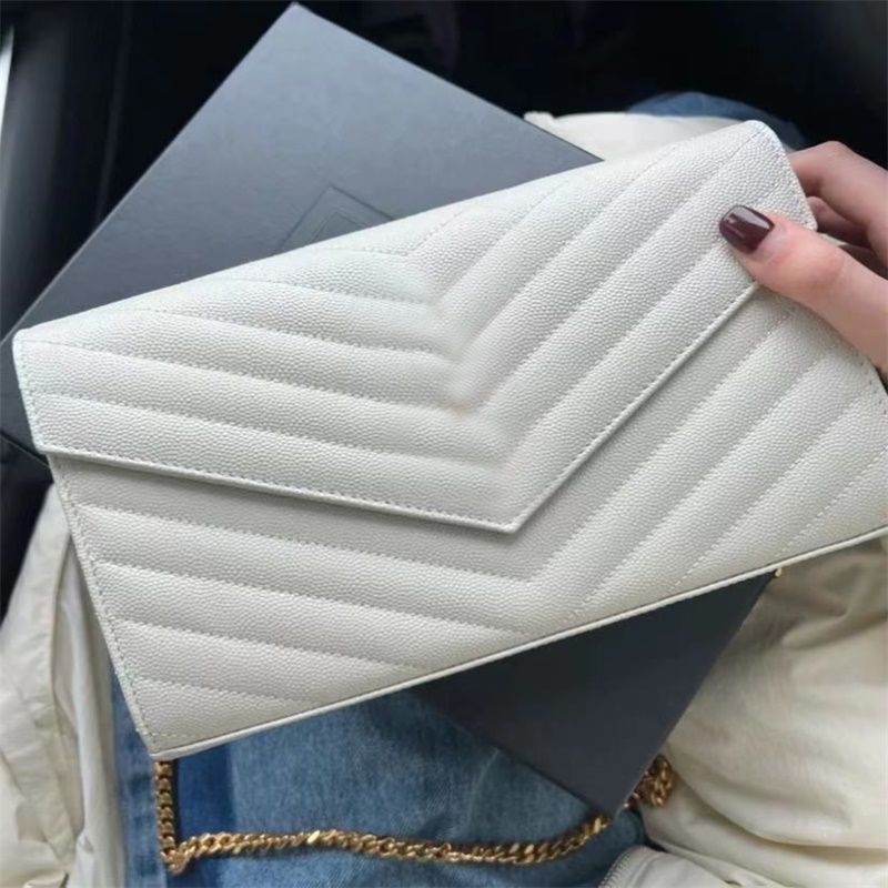 

ringer bag Designer women's fashion Bag Ringed Cross Body casual chain bag One shoulder black envelope purs, Color 4