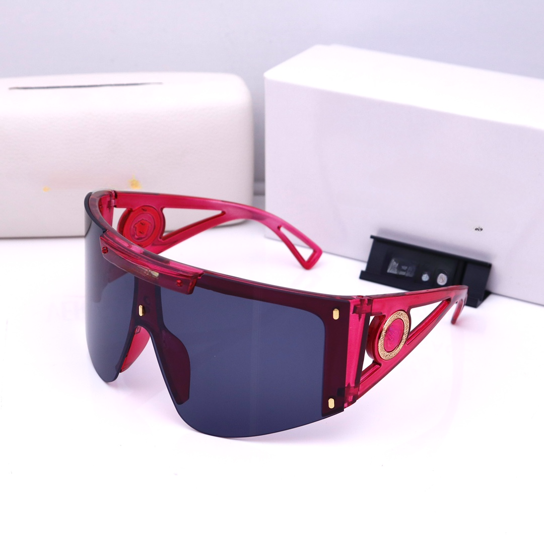 

vercace 7309 classic sunglasses mens Fashion Sunglasses Designer Woman One piece lens Goggles Trend Color large size driving eyewear Spectacle Frame