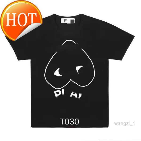 

Men's T-shirts Fashion Mens Play t Shirt Designer Red Heart Commes Casual s Des Badge Garcons High Quanlity Tshirts Cotton Embroidery Ah43 0web 0WEB, 02