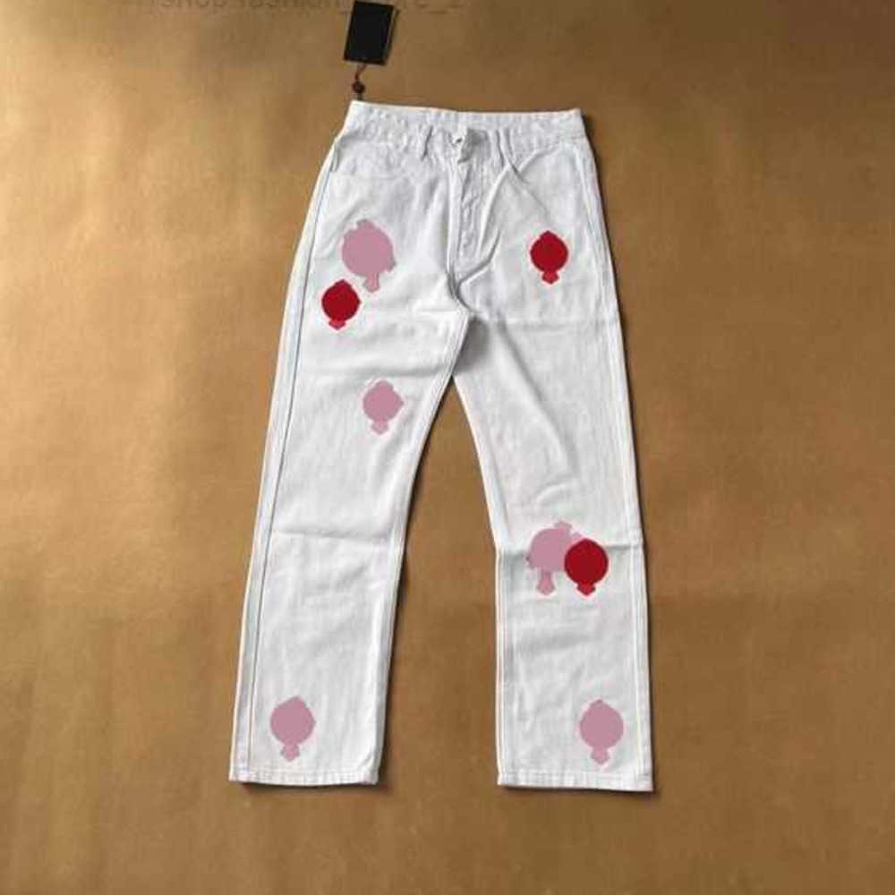 

Designer Clothing Mens Jeans Denim Pants Chromes Cross Brands Designer Mens Jeans Ch Sanskrit Washed Into Old Straight Jean Hearts Splashink Loose Cross Printe Cruc