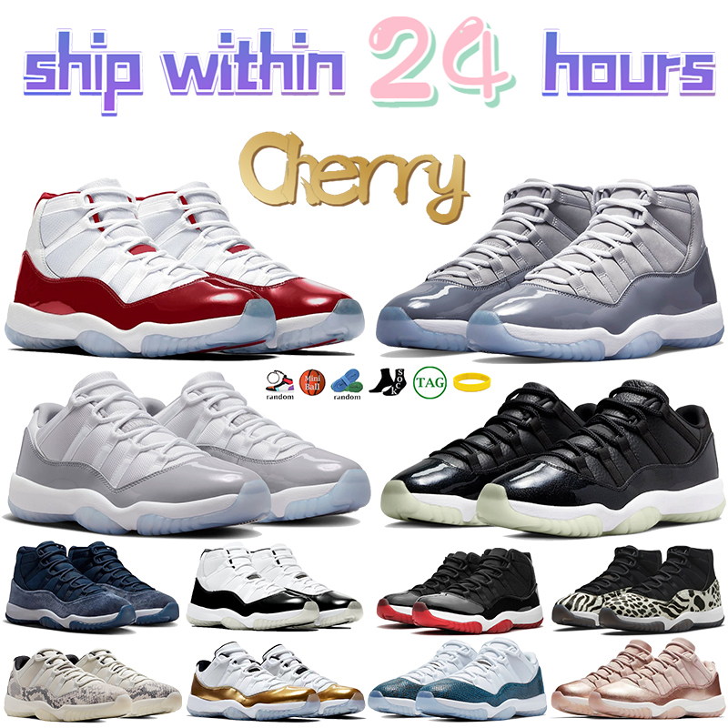 

Designer 2023 11 11s Basketball Shoes Jumpman Cherry Animal Instinct legend blue Concord 45 womens men sneakers Cool Grey Midnight navy velvet Bred women trainers, 37 low rose gold