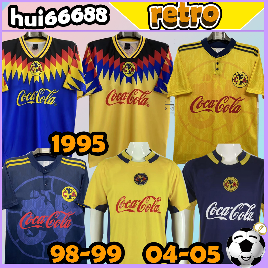 

1995 1998 1999 2004 2005 RETRO soccer Jerseys Club America LIGA MX O.PERALTA C.DOMINGUEZ MATHEUS MEXICO R.SAMBUEZA P.AGUILAR RETRO 95 98 99 04 05 Football Shirts uniform, Retro 1995 home