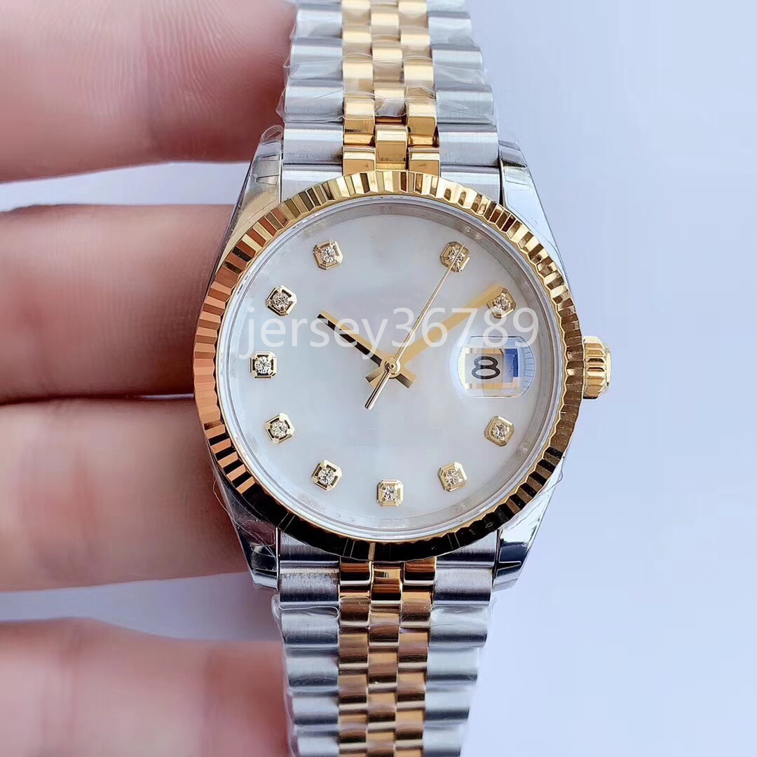 

With diamond mens watch dial sapphire mirror 41mm automatic mechanism 36mm ladies fashion luxury date watch 904L stainless steel strap rolej 31mm Wristwatches, 22