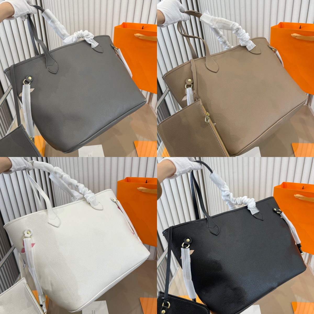 

Leather 2023 Summer Shopping bag Fashion Shoulder Bag Tote Bag Designer Bag Handbag Luxury Brand Bag Leisure Travel large capacity purse L2305-011, Black