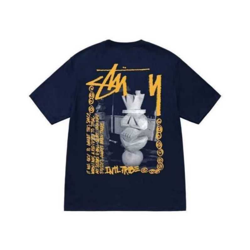

Designer Luxury fashion brand stussys Classic Mens And Womens T Shirt Dice pattern printed alphabet Summer High Street Trend Tee yb