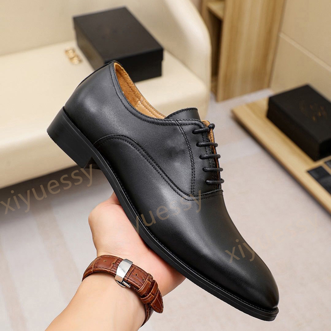 

Fashion Dress Shoes Men Black Brown real Leather Men's Business Oxford Mens Walking Flats Wedding Party Loafers Men Shoe