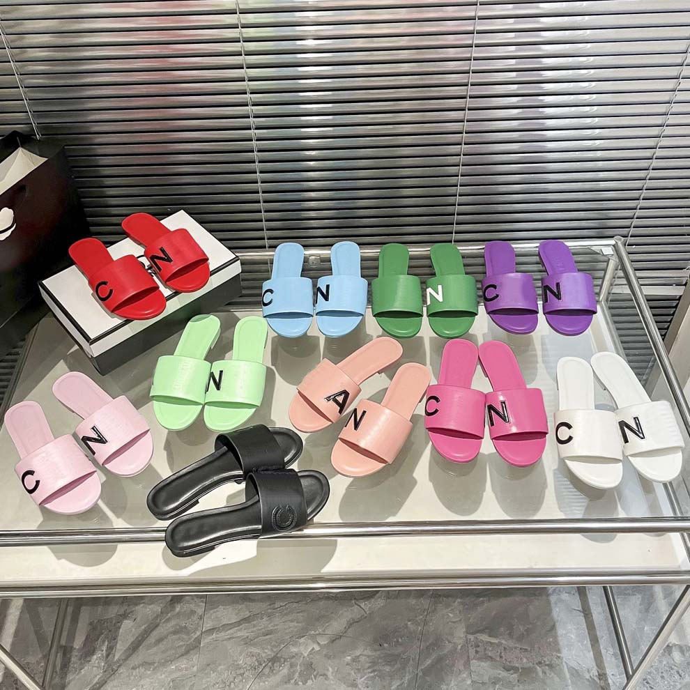 

Famous Designer Women Slippers Summer Ladies Flip Flops Outdoor Platform Shoes High-Quality Flat Beach Shoes Ladies Sandals, #8