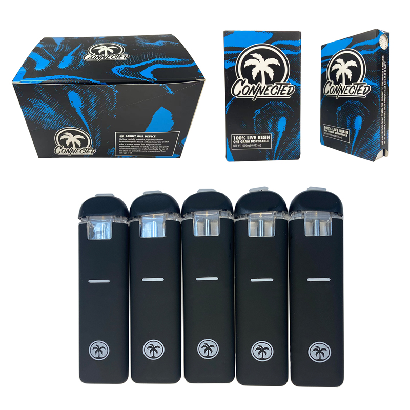 

Connected Disposable Vape Pen E Cigarette 1ml Ceramic Coil Pod 380mAh Rechargeable Battery Vapes For Thick Oil