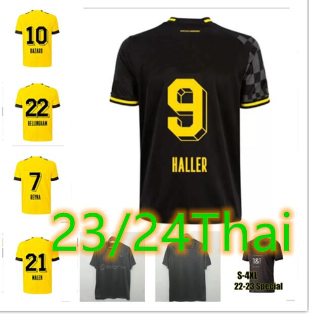 

4XL 23/24 110Th soccer jerseys Dortmund HAALAND KAMARA 2023 2024 black football shirt REUS BELLINGHAM HUMMELS REYNA BRANDT men kids kit maillot de foot