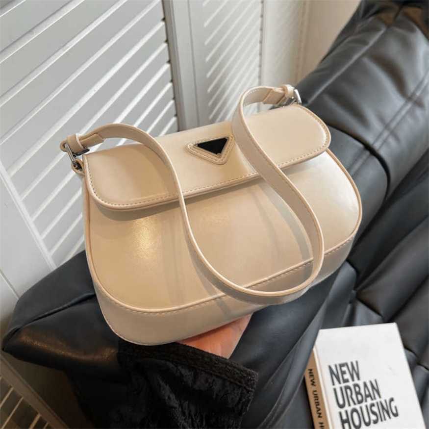 

21% OFF 2023 handbag Triangle Single Shoulder Underarm New Silver s Fashion Crossbody Bag Live Broadcast, Black9