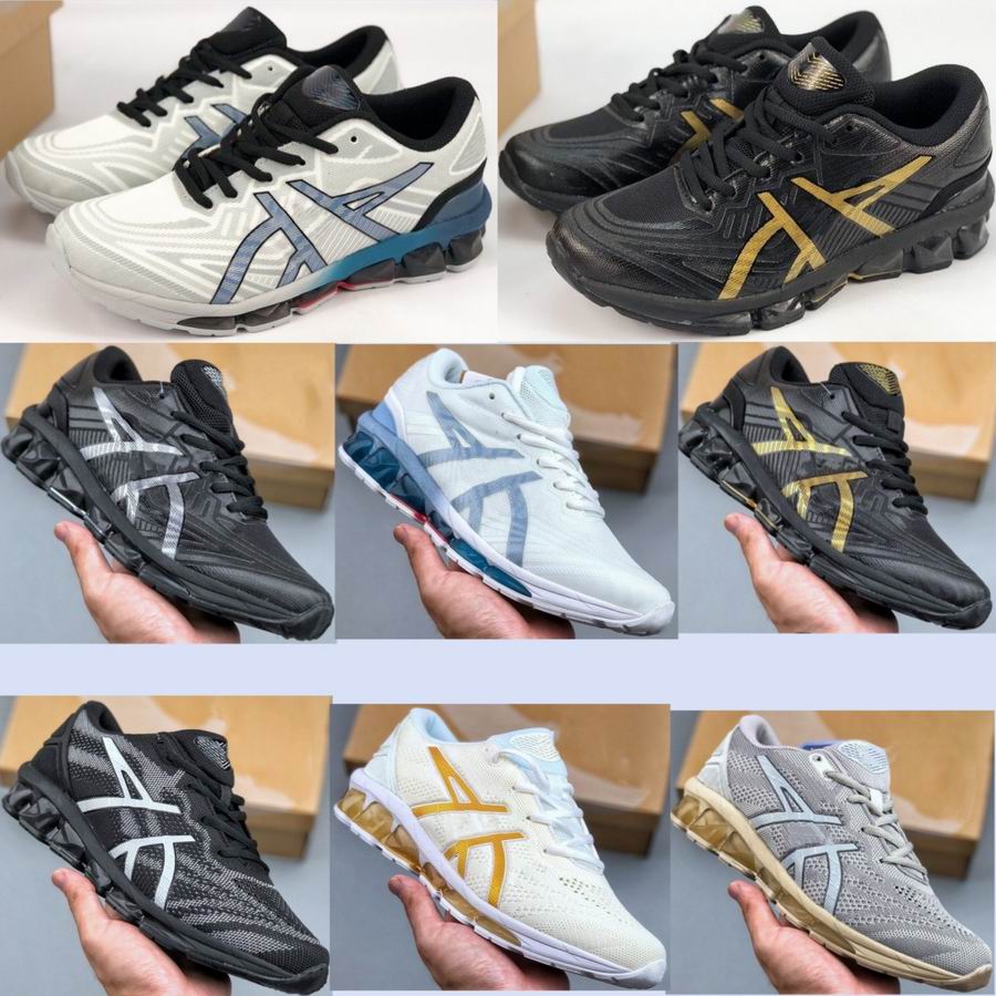 

As Gel Quantum 360 VII Mens Running Shoes Gold Black Silver Green White Blue Grey Hyper Speed Marathon Mesh Casual Shoe Yellow Red Street Knit Sport Sneakers DMZ01430, Knit grey green
