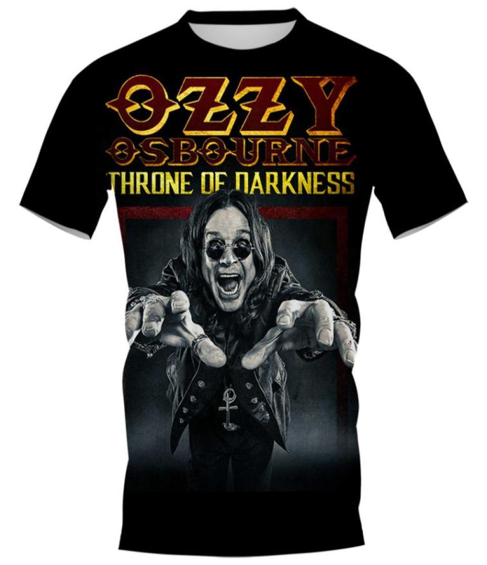 

CLOOCL 3D Printed Tshirts Rock Singer Ozzy Osbourne DIY Tops Mens Personalized Casual Clothes Slim Short Sleeve Street Style Shir1690749, Beige