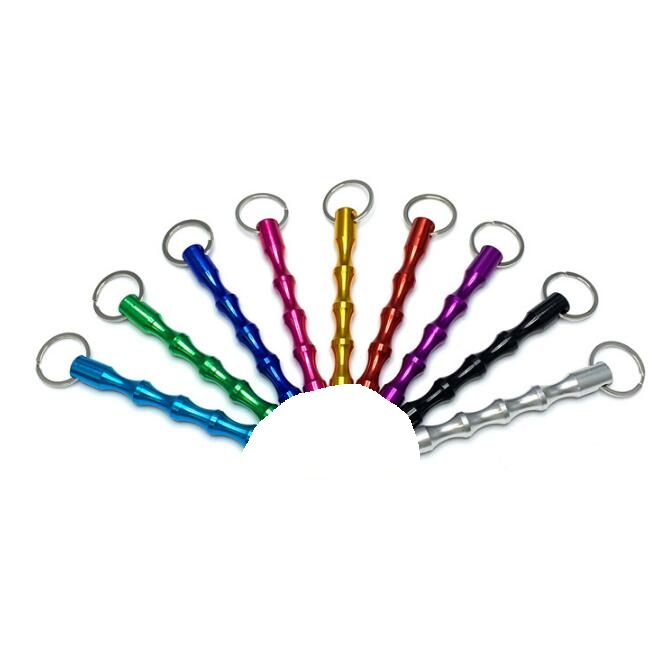 

9 Colors Mini Stick Self-Defense Keychain Solid Aluminum Self Defense Keychains For Women Outdoors Broken Window Escape Tool