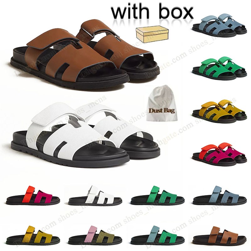 

With Box Designer Sandals Chypre Famous Men Women Classic Flat Sandal Luxury Summer Beach Shoes Lady H Leather Flip Flops Platfoms Coach Sandalias Slides Slippers, 05