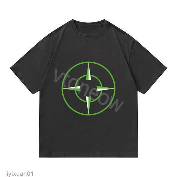 

Designer Brand Topstoney Men' Shirs Versized Shir Women Fashion Coon Summer Sones and Shor Sleeve Tide Sone Men Mulicolor Top Asian Size 4 EDE6, The same as original