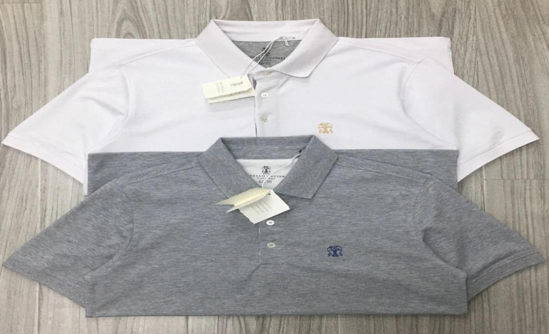 Men Polo Shirt Italian Brunello Cucinelli Spring and Summer Casual Lapel Short Sleeved8062463