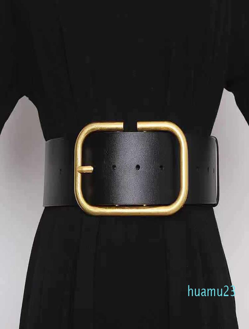 

Womens Belts Waistband Belts Woman Belt Smooth Buckle Width 85cm 4 Colors Optional High Quality Cowhide9291350, Black