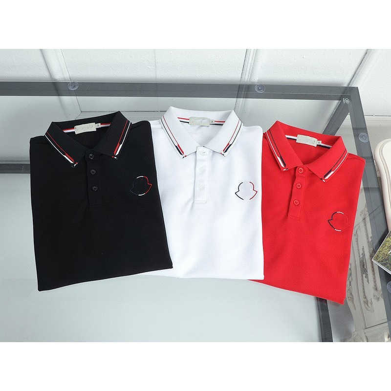 Summer mens Polo shirt designer T shirt embroidery double graphic tee cotton business short sleeve lapel loose pullover top-image-864962863