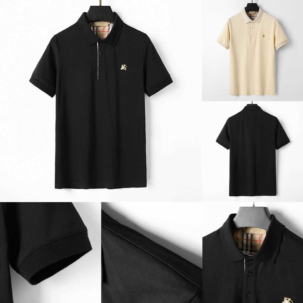 

Stylist Polo woman Shirts Luxury mens Italian Mens Polos Designer Clothing Short Sleeves Fashion Summer White SandyBrown Black Striped T-Shirts Asian size -3xl QFDU, 02