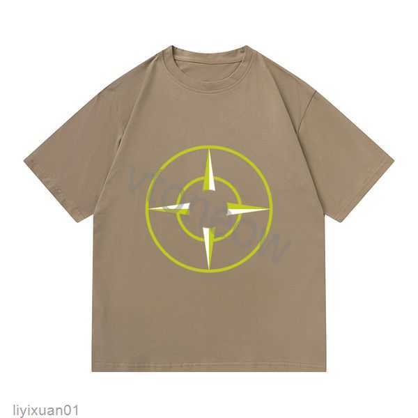 

Designer Brand Topstoney Men' Shirs Versized Shir Women Fashion Coon Summer Sones and Shor Sleeve Tide Sone Men Mulicolor Top Asian Size 10 RFR0, The same as original