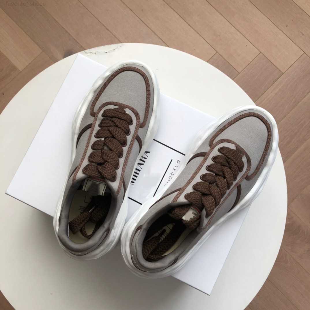 

Maison Mihara Yasuhiro casual sports board shoes thick soled heightening MMY deformation dissolving shoes for men and women, Color 7