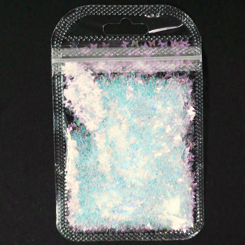 

Nail Glitter 1Bag 3mm Butterfly Sequins 12Colors/Butterfly Sequin Flake Acrylic Manicure Glitters For Christmas Art
