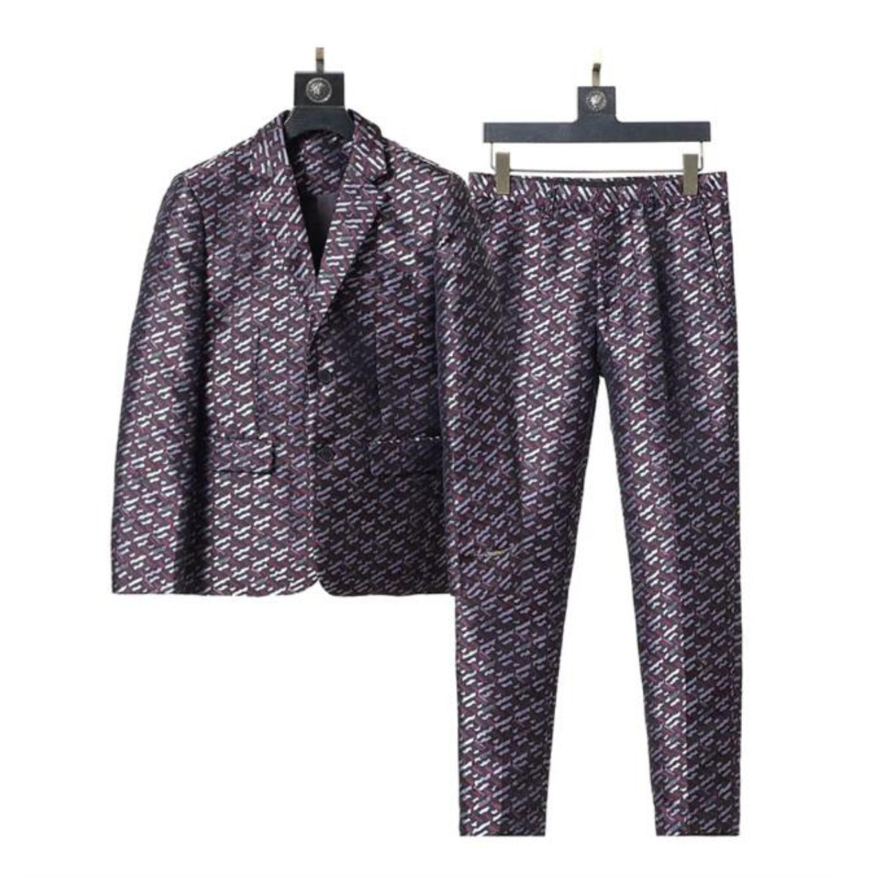 New Mens Suits Fashion Designer Blazers Tweed Groom Tuxedos Notch Lapel Classic letter printing Groomsmen Wedding/Prom/Dinner Blazer Jacket Pants