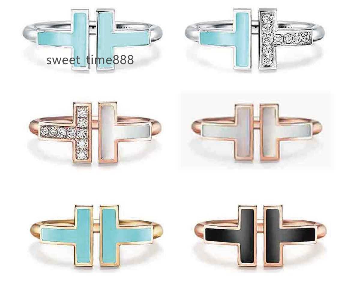 

Brand luxury designer Ring The New double shaped opening 925 sterling silver Band 1.1 with original fashion woman jewelry rings