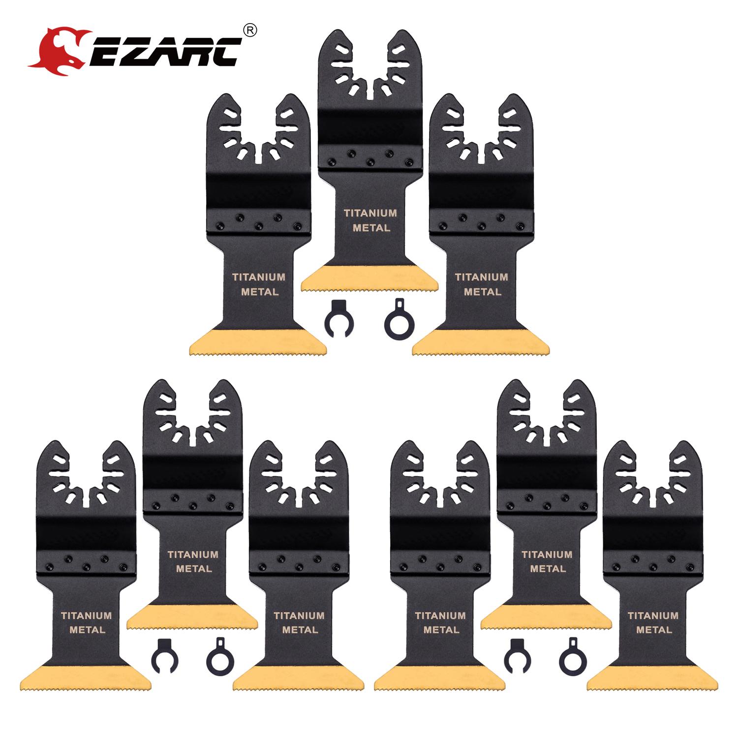 

Tools EZARC 3/6/9pcs Titanium Oscillating Multitool Blade for Wood Metal Oscillating Tool Saw Blades for Nails Screws Cutting 3pc/Pack