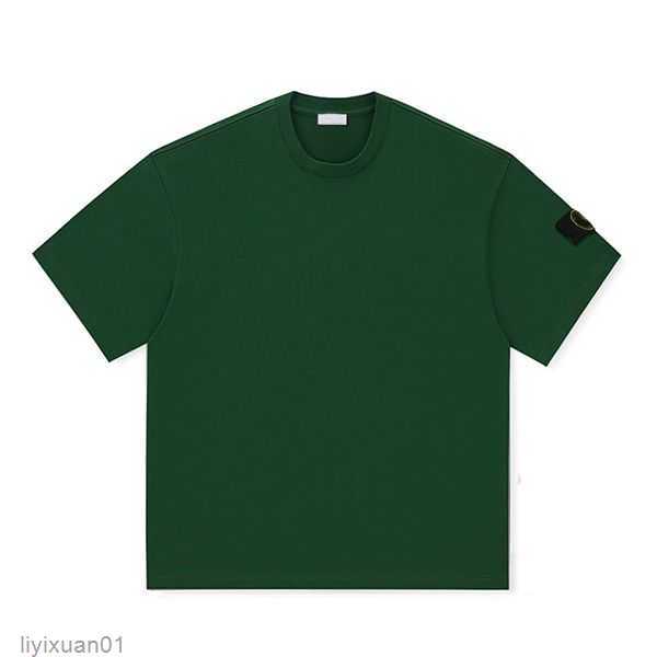 

Designer Brand Topstoney Men's Shirs Versized Shir Women Fashion Coon Summer Sones and Shor Sleeve Tide Sone Men Mulicolor Top Asian Size 2 DHS5