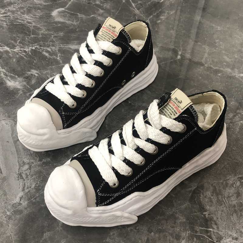 

Shoes High Street MMY Thick Bottom Canvas Mihara Men Sneakers Lace-up Yasuhiro Men's Casual Women's boots, Color 1