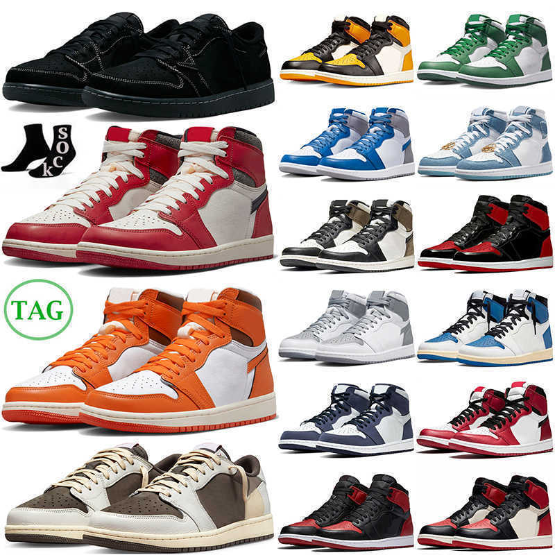 

1 Outdoor Shoes Jumpman 1s lows Black Phantom Lost And Found Reverse Mocha Starfish Gorge Green Fragment Bred Patent Men Women Sports Trainers Sneakers, Ts black phantom